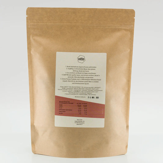 Trekking Nahrung Gersteneintopf Rückseite