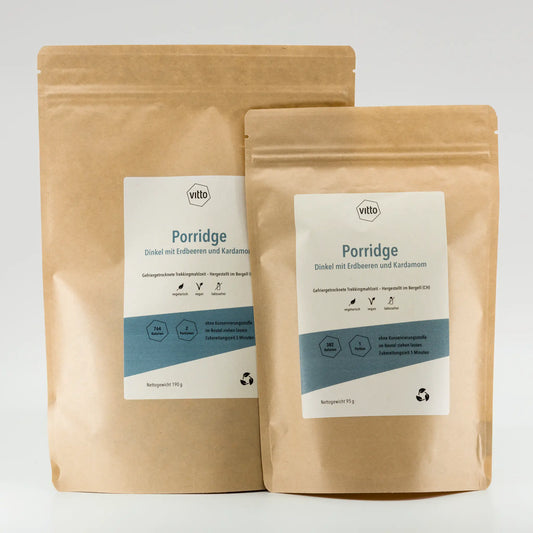 Trekking Nahrung Porridge Front 1+2 Portionen