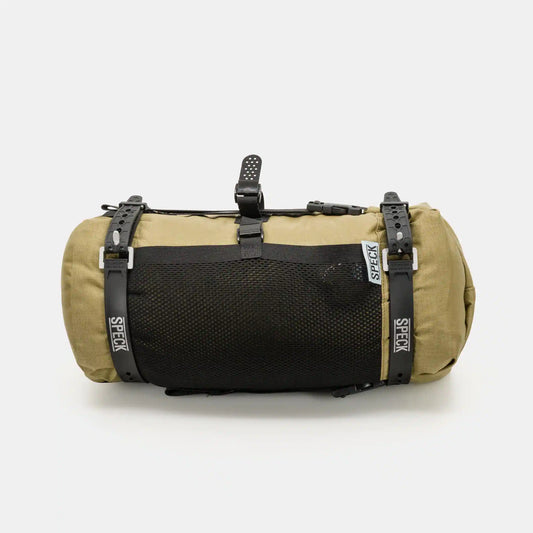 Speck Gear Lenkertasche in Ingwer – Bikepacking Bar Bag Frontansicht
