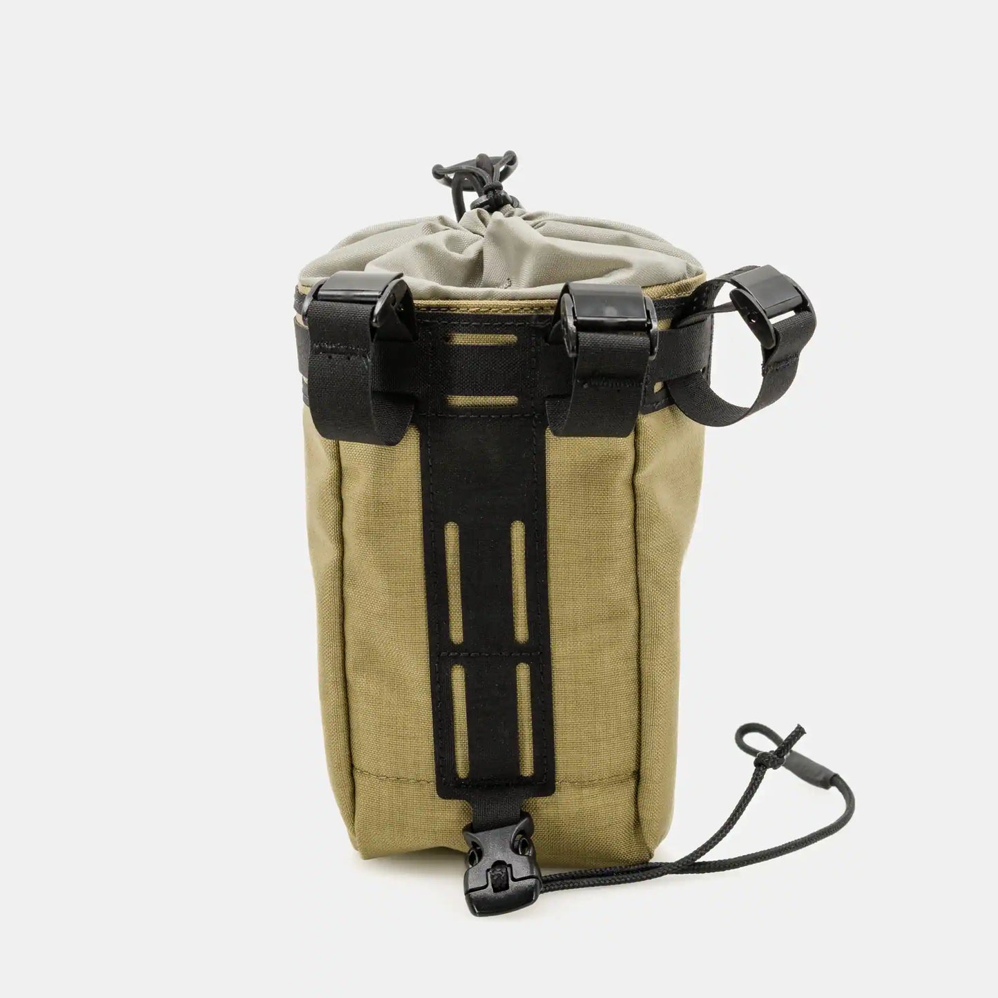 Speck Gear Cockpit-Tasche in Ingwer – Bikepacking Food Bag von hinten mit Befestigungsriemen