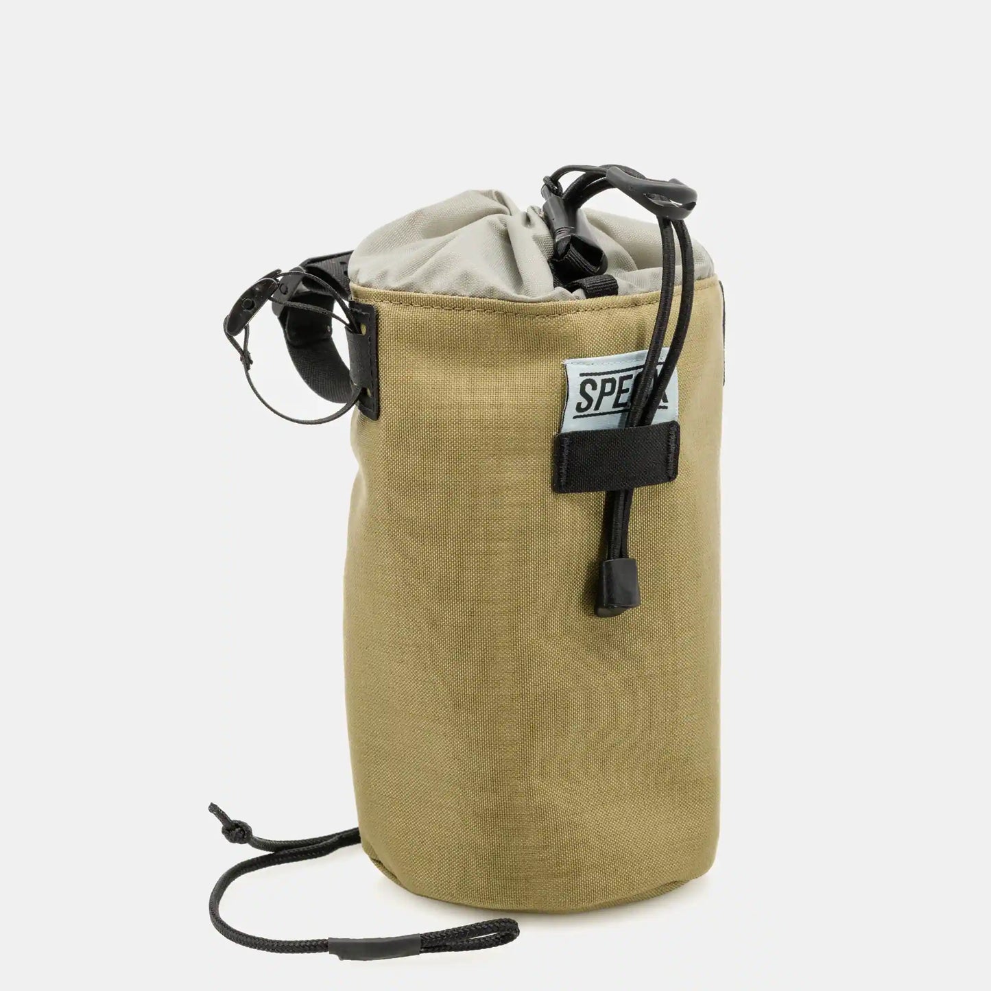 Speck Gear Cockpit-Tasche in Ingwer – Bikepacking Food Bag seitlich 