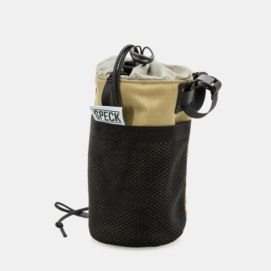 Speck Gear Cockpit-Tasche in Ingwer – Bikepacking Food Bag seitlich mit Netztasche