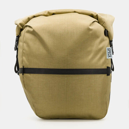 Speck Gear Packtasche in Ingwer – Bikepacking Mini Pannier frontal mit Rollverschluss und Kompressionsgurt