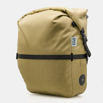 Speck Gear Packtasche in Ingwer – Bikepacking Mini Pannier seitlich mit Rollverschluss, Reflektor und Kompressionsgurt