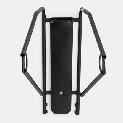 V-Rack von unten mit Mudguard montiert