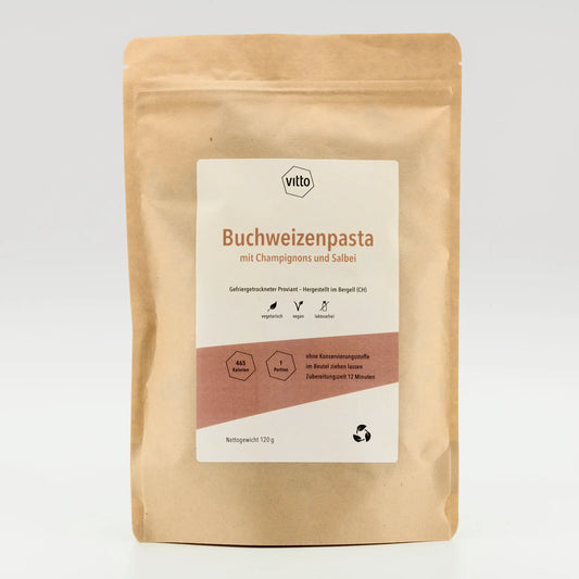 Vitto Trekking Nahrung Buchweizenpasta Verpackung