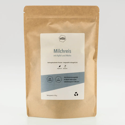 Vitto Milchreis mit Apfel Verpackung