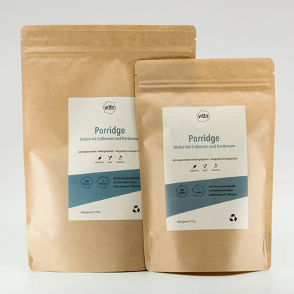 Trekking Nahrung Porridge Front 1+2 Portionen